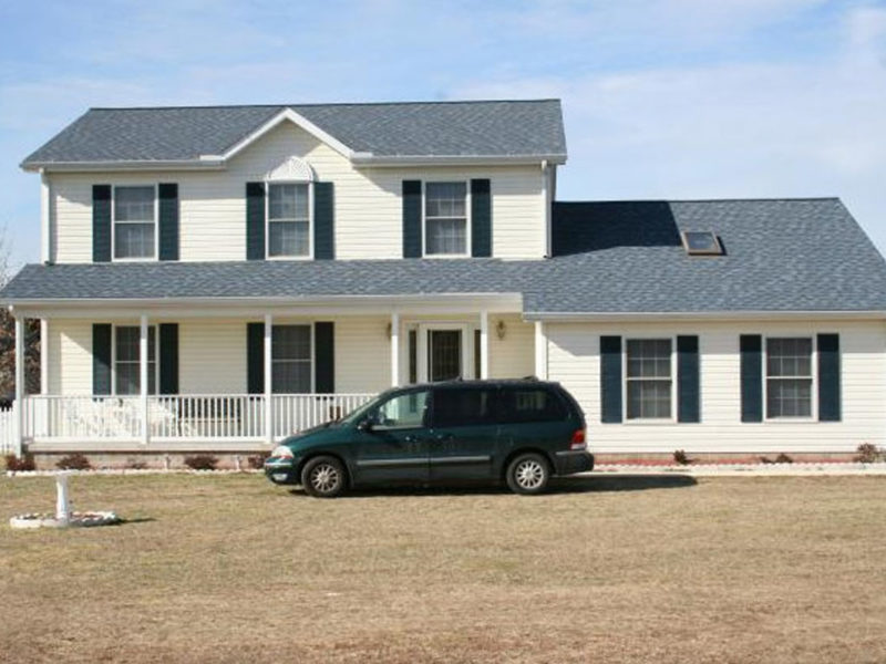 Two-story residential home, constructed by local home builders